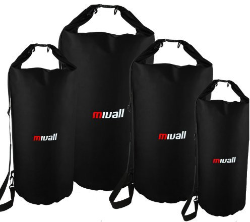 Mivall wasserdichter Packsack Seesack Transportsack 10/20 / 30/50 Liter (50 Liter)