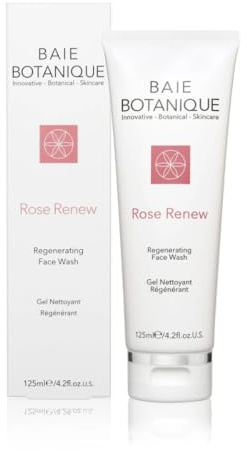 Organic Daily Face Wash Gel - Rose & Aloe Facial Cleanser - 100% Natural & Vegan - Paraben & SLS Free - Sensitive Skin & Gentle on Eyes - Non-Toxic & Synthetic-free - 73% Organic - Award-Winning 125ml