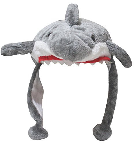 Petitebelle Haifisch-warmer Hut Unisex Freie Größe Einheitsgröße Grau