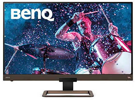 BenQ Monitor EW3280U (32 Zoll, 4K UHD, IPS, P3-Farbraum, USB-C-Laden, DP / HDMI, HDR 400), MacBook kompatibel