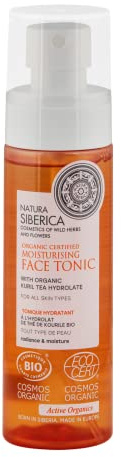 Natura Siberica TÓNICO-HIDROLATO FACIAL CERTIFICADO ORGÁNICO PARA TODO TIPO DE PIEL, 100 ML
