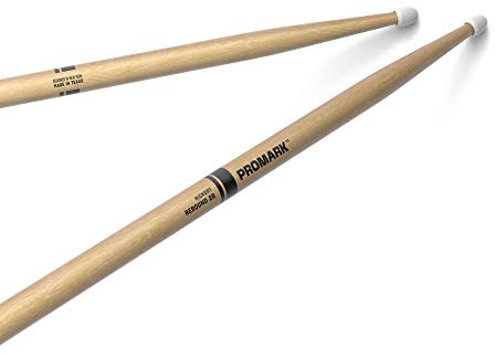 ProMark Rebound 2B Hickory Drumsticks, Oval Nylon Tip, 1 Pair