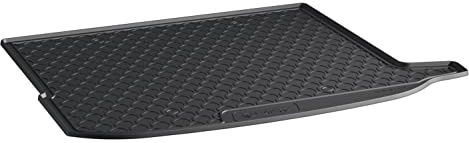 Gledring Rubbasol (Gummi) Kofferraumwanne kompatibel mit Mercedes GLC Coupe (C253) 2016- (mit Gepäckraumpaket inkl. Netz an Linkerseite), Schwarz