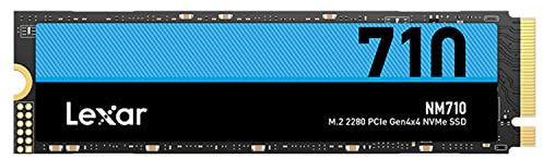 Lexar NM710 2TB SSD, M.2 2280 PCIe Gen4x4 NVMe Internal SSD, Up to 4850MB/s Read, 4500MB/s Write, Internal Solid State Drive for PC, Laptop, and Gamers (LNM710X002T-RNNNG)