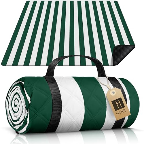 HOEL Manta Picnic Impermeable 200 x 200 cm - Esterilla Acolchada Playa - Mantel Picnic Blanket Plegable - Beach Mat Aislante