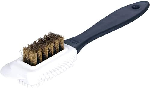 Generic 1pcs Suede Nubuck Leather Shoe Boot Cleaning Brush, 4 Sided Multifunctional, Brass Bristle, Easy to Use