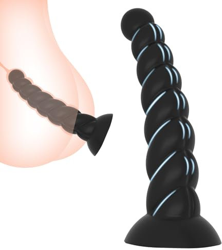 BDSMJOY Plug Anali Silicone, Forma a spirale Plug Anale Sex toys Dildo Per Adulti Sextoy, Butt Plug Anal Plug Coppie, Plug Anale-dilatatore Anal Sesso Giocattoli (M)