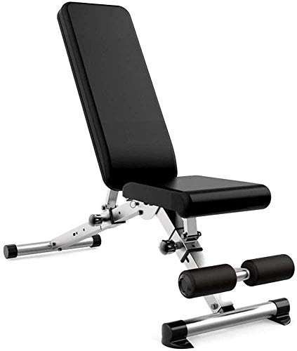 Hantelbänk Träningsbänk Justerbar Viktbänk Hantelbänk Hemgym Multifunktionell Sittbräda Magträningsutrustning Fällbänk