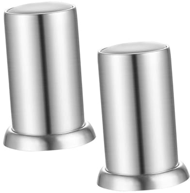 WEKADRIN 2 Piezas Caja automática de Palillos palillero para Restaurante Almacenamiento automático de Palillos de Dientes Acero Inoxidable Plata