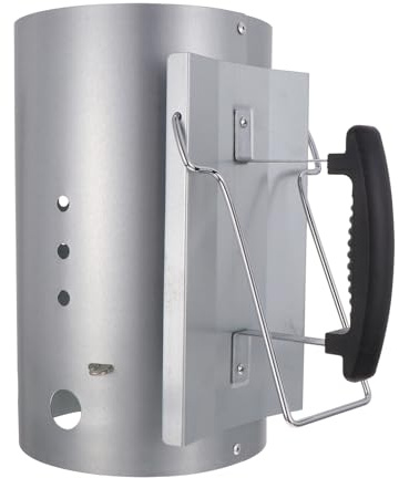 SUPVOX Braciere Carbonella Galvanizzato con Impugnatura Nylon Resistente al Calore Avviatore Rapido per Barbecue e Cucina Esterna Starter Odore Zero per BBQ e Caminetti