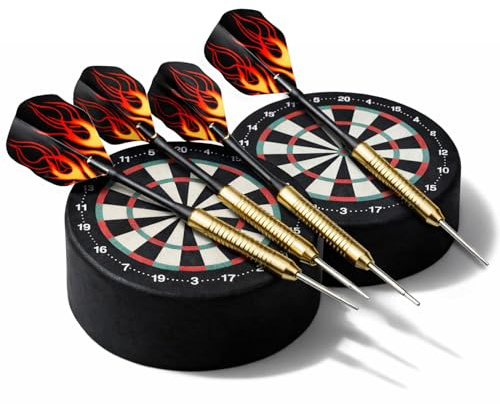 Dncvb Dart tillbehör 2 dartpilhållare 4 stål dartpilhållare för pilar presenter för män dartspelare, förvaring docka, för stål eller mjuka spetsdart