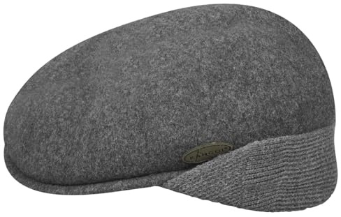 Kangol Unisex Schirmmütze Wool 504 Earlap, Gr. X-Large (Herstellergröße: X-Large), Grau (Dark Flannel)
