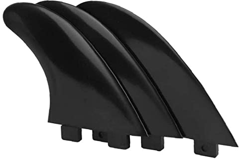 POFET Surfboard Fin Set Black White Green Color Surfboard Fin Set of 3 Fins with base G5 Fin Longboard