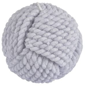 HOMEA Bougie Cordage Boule diamètre 9.5h9cm Blue Wave Coloris Bleu Clair