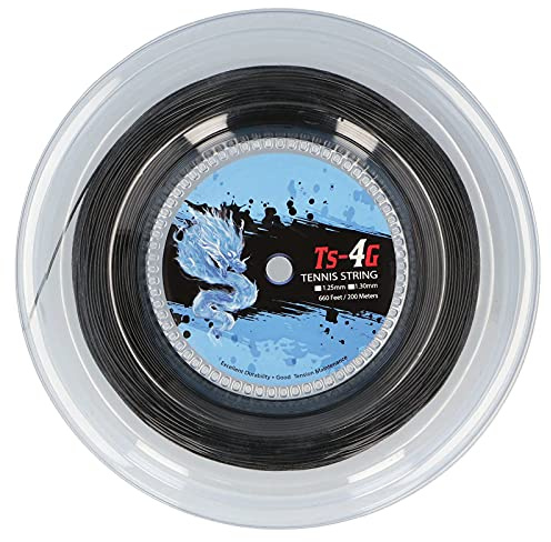 SUNGOOYUE Tennis Racquet String, 200m Polyester Tennis String Reel for Tennis Enthusiasts (1.25mm)