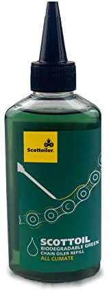 Scottoiler - Scottoil - Huile pour chaîne, lubrification moto, 125ml vert tous climats…
