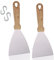 Herogo 2 Pieces Griddle Scraper Set, Stainless Steel Griddle Scraper for BBQ, Burger, Steak, Kitchen, For grilling teppanyaki meat, cleaning the grill pan, Dishwahser Safe