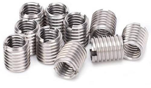 10 Uds Tuerca de Inserción Inserto Roscado Autorroscante Manguito de Reparación Hembra M8X1,25 Macho M10X1,5 Tuerca Reductora de Rosca Herramienta de Conversión Reductora de Tornillo de Casquillo