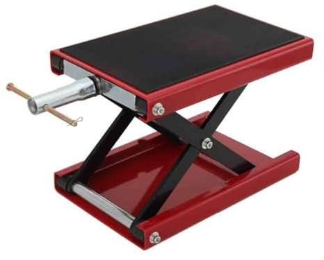 Cozyel Motorradheber Motorradhebebühne, bis 500 kg 1100Lbs, höhenverstellbarer 95–360mm Hebescheren-Mittelständer, Montagebock Motorrad Hebebühne Heber Montageständer für die Motorradwartung