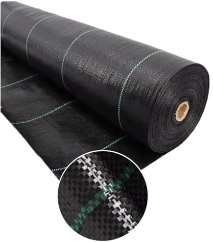 GARDENIX Ogräsfleece extra stark 90 g/m² (0,6 m x 100 m) markväv, markväv, mot ogräs, svart
