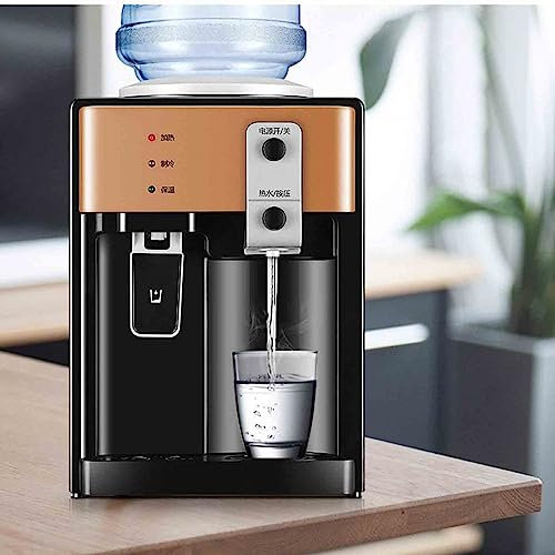 Generic Dispensador De Agua Mini Hielo Caliente Y Frío Dormitorio De Oficina En Casa Fuente Pequeña para Beber, Rosa-Oro-Normal