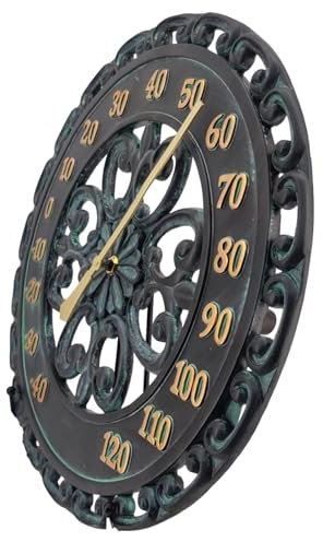 Thermomètre Extérieur Vintage – Thermomètre Suspendu Décoratif, Thermomètre Rétro Bienvenue Wall Art | Hygromètres Météorologiques Analogiques Suspendus Classiques, Station Météo À Grand Thermomètre