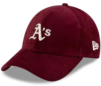 New Era Oakland Athletics Kappe aus Cord MLB Teamlogo verstellbar Cap rot - One-Size