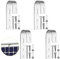 Anbte 4 Stück Balkonkraftwerk Haken 304 Edelstahl, Solarpanel Halterung Haken Balkon inkl. Montagezubehör, Universelle PV Modul Haken für Solarmodule Balkongelände, Flachdach, Wohnmobile (Silber)