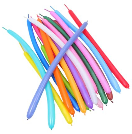 Yardwe 200pcs Thickened Long Latex Balloons for DIY Modelling Leak-resistant Twisting Animal Balloons Birthday Wedding Festival Party Decorations