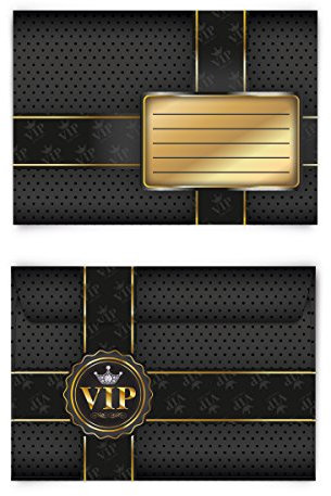 Briefumschläge (10 Stück) DIN C6 - VIP Gold
