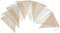 Mopec A183 Packung mit 2 Girlanden à 180 cm mit 12 Fahnen je 16 x 12 x 3 cm, Stoff, Beige, Textur, 16x12x3 cm, 2