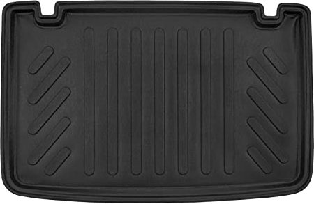 J&J AUTOMOTIVE | Tapis De Coffre sur Mesure pour Clio 4 2014-2019 Noir Antidérapant Bord Haut Toutes Saisons Adapté Animaux de Compagnie