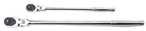 VCT 3/8 x 17 & 1/4 x 11 Extra Long Flexible Head Ratchet Handle CrV Extra Strong