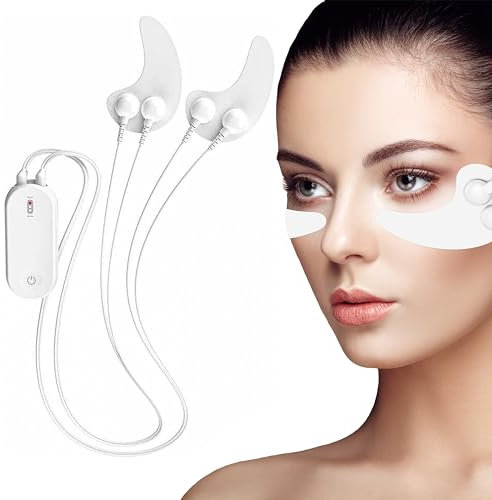 Elitzia EMS Microcurrent Eye Patch Massager Eye's Muscle Relive Anti-Wrinkle Radio Frequency Eye Massager Portable with Three-level Adjustment Dark Circles Remove ETNMS1