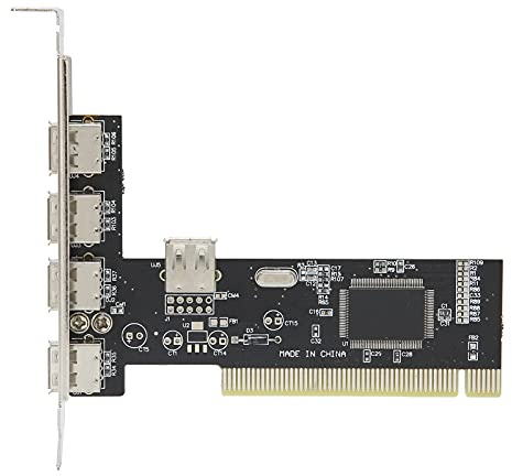 4 Ports USB 2.0 PCI Expansion Card, 480Mb/s High Speed HUB Converter for PC Desktop Computer
