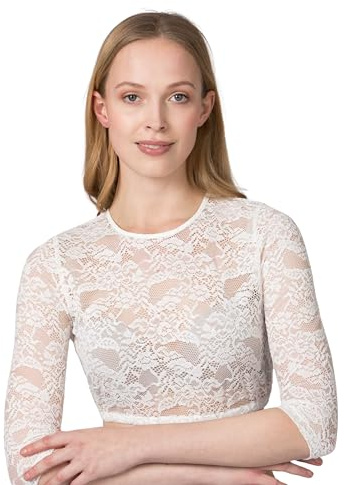 Stockerpoint Women's Akasha Dirndl Blouse, Cream, 8
