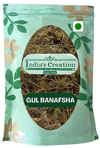 India's Creation Gul Banafsha Flower -Viola Odorata-Sweet Violet- (250 Gram)