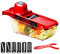 Hachoir à Légumes, Hachoir à Oignon 6 En 1 Coupe-fruits Dicer Hachoir Alimentaire Manuel Avec éplucheur Coupe-légumes Gadgets de Cuisine Pour la Cuisin à Domicile
