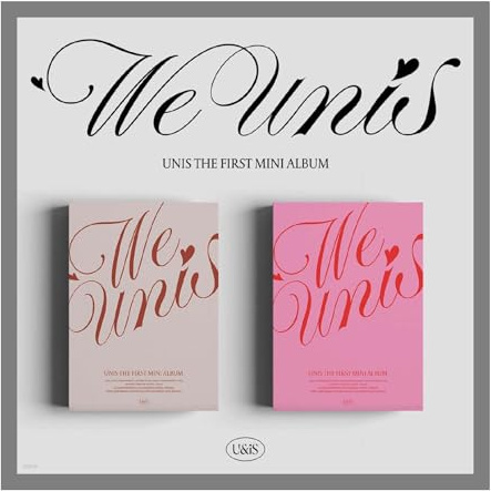 UNIS WE UNIS 1st Mini Album CD+Folded Poster on Pack+Photobook+Message Postcard+Lenticular photocadr+Photocard+Holder+Sticker+Tracking Sealed Universe Ticket (Story Version)