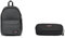 EASTPAK - Out of Office - Rucksack, 27 L, Black Denim (Grau) & OVAL Single - Federmäppchen, Black (Schwarz)