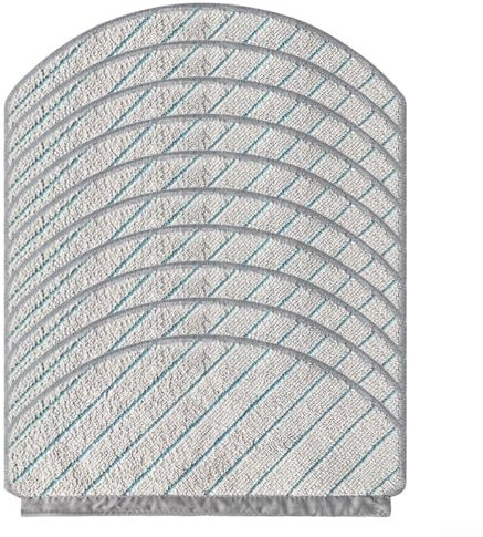 Lot de 10 chiffons de nettoyage en microfibre pour ECOVACS pour Deebot N20 / N20 PLUS / N20 PRO PLUS - Attire efficacement la saleté, la poussière et les poils d'animaux