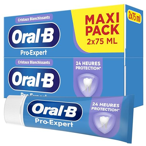Oral-B Dentifrice Pour Les Dents Sensibles Pro-Expert, Conçu Pour Protéger Les Gencives, Contre Taches En Surface, Brossage Pour Une Protection Professionnelle, Maxi Pack 2x75 ml