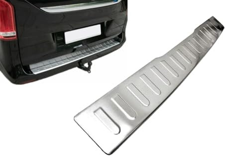 Paraurti Posteriore per Mercedes Vito Classe V | W447 | Dal 2014+ Acciaio Inox Opaco Protezione per Bordo Bagagliaio Carico