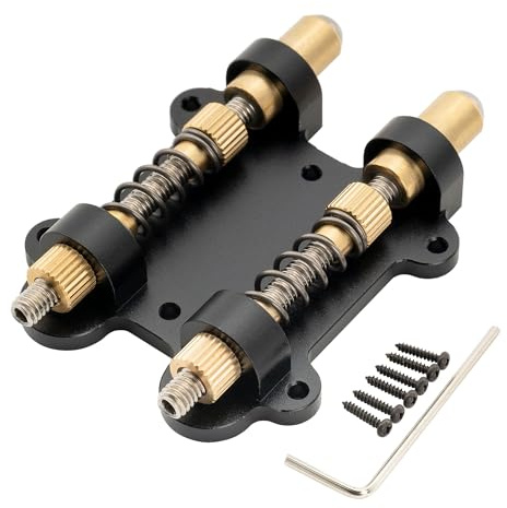 Musiclily Ultra Colorful Series Dubbel Tremolo Stopper Stabilizer för Stratasvaj Elgitarr, Svart