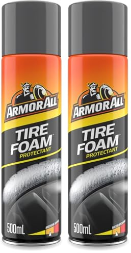 Armor All GAA47670EN Tire Foam 500 ml, Black (Pack of 2)