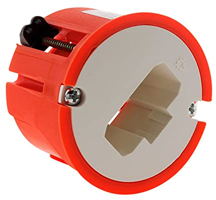 Zenitech - Boîte DCL Applique Murs Creux placo Ø54mm - Rouge