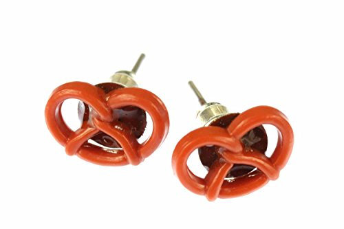 Miniblings Brezel Ohrstecker Stecker Ohrringe Brezn Oktoberfest Wiesn Bayern 1cm - Handmade Modeschmuck I Ohrringe Stecker Ohrschmuck