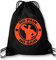 Luckja No Pain No Gain Turnbeutel Sportbeutel Tasche Schwarz-Orange