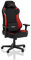 NITRO CONCEPTS X1000 Gaming-Stuhl - Bürostuhl Ergonomisch – Schreibtischstuhl - Drehstuhl mit Rollen - Gaming Sessel - Gaming Chair Pc - Stoffbezug - Belastbarkeit 135 kg – Schwarz/Rot
