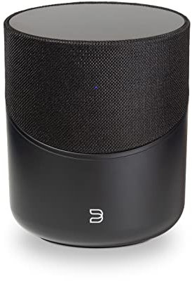 Bluesound Pulse M Omni-Hybrid kabelloser Musikstreaming-Lautsprecher mit Bluetooth - Schwarz - kompatibel mit Alexa und Siri